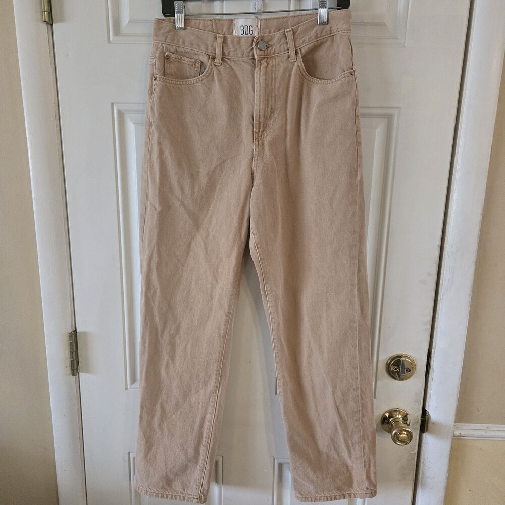 BDG Cowboy Jeans Women’s Size 29 High Rise Straight Leg Tan Denim 30x29